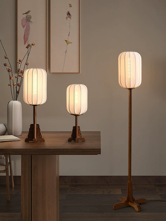 Chinese-Style Floor Lamp and Table Lamps for Living Room - Shades Array