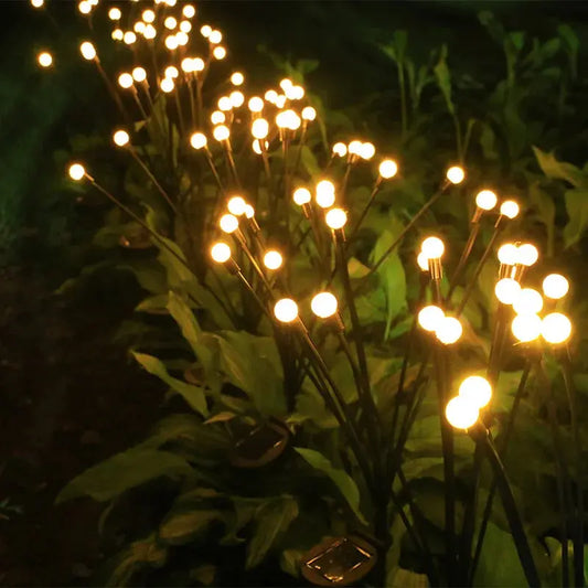 1/4/8/12Pack Outdoor LED Solar Lights Waterproof Starburst Firefly Lights Lawn Garden Lamp for Path Landscape Decorative Lights - Shades Array