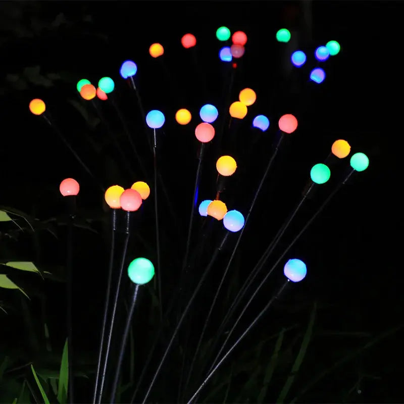 1/4/8/12Pack Outdoor LED Solar Lights Waterproof Starburst Firefly Lights Lawn Garden Lamp for Path Landscape Decorative Lights - Shades Array