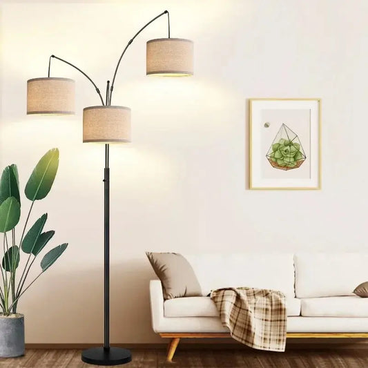 3 Arc Lights Dimmable Floor Lamp - ShadesArray