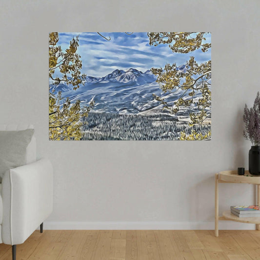 Golden Aspen Glow: Captivating Canvas Art Inspired by Colorado Autumn Leaves Printify