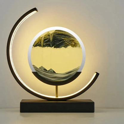 LED Quicksand Art Painting Table Lamp - ShadesArray
