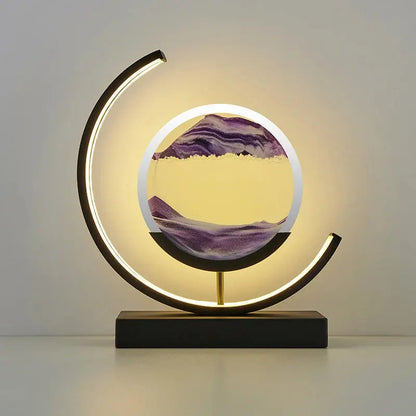 LED Quicksand Art Painting Table Lamp - ShadesArray