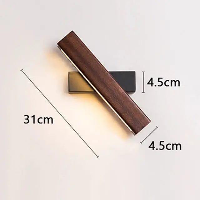 Nordic Wooden LED Adjustable Sconce Bar Wall Lamp - Shades Array