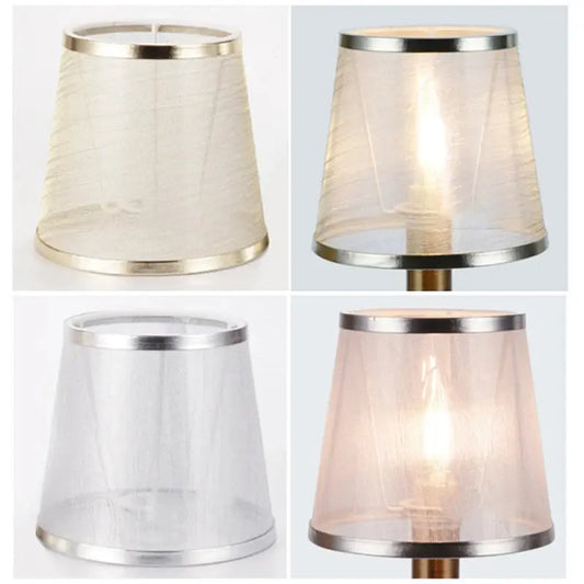 Mesh Cloth Lamp Shades Chandelier Shades Clipping Fitter/Rack Mount for E14 for Table Lamp Floor Light E14 Lamp Shades SAL99 ShadesArray