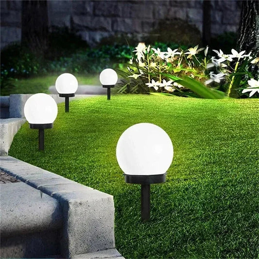 Outdoor LED Solar Round Ball Garden Light Shades Array